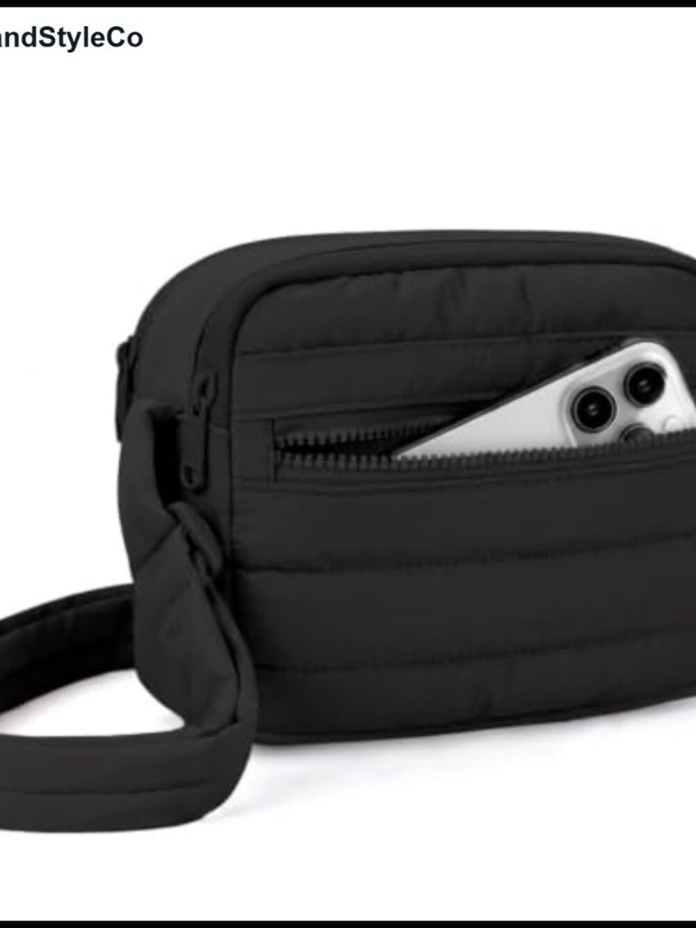 Puffy Nylon Crossbody Bag for Women, RFID Blocking Travel Purse